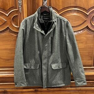Marc New York by Andrew Marc Men's Winter Jacket Gray Mullins Melange Size Large